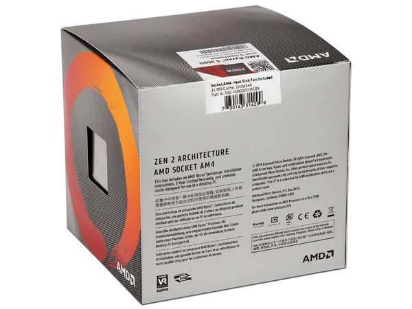 Procesador AMD Ryzen 5 3600 de Tercera Generación, 3.6 GHz (hasta 4.2 GHz), Socket AM4, Caché 32MB, Six-Core, 65W. No incluye gráficos integrados.