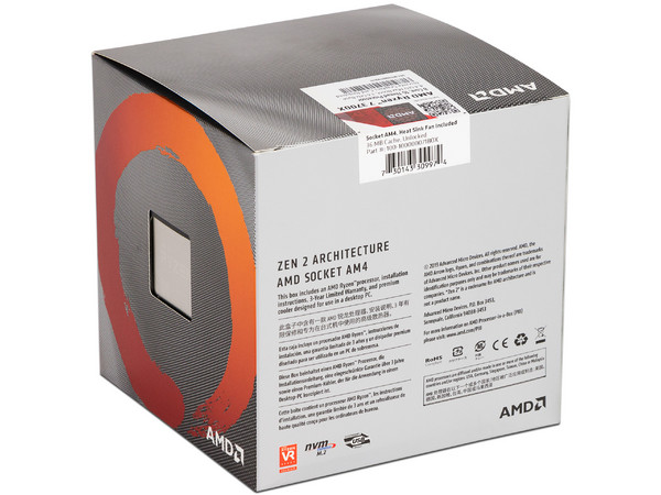 Procesador AMD Ryzen 7 3700X de Tercera Generación, 3.6 GHz (hasta 4.4 GHz), Socket AM4, Caché 32MB, Octa-Core, 65W.
