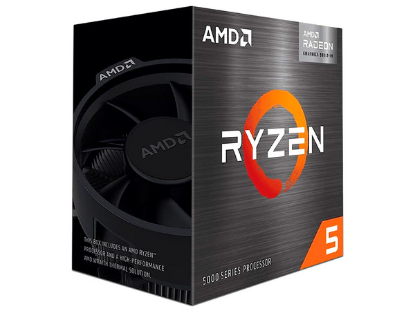 Procesador AMD Ryzen 5 5600GE de Quinta Generación, 
3.4 GHz (hasta 4.4 GHz), 
Con Gráficos AMD Radeon Graphics y Con Disipador, 
Socket AM4, 
Caché 16MB, Six-Core, 35W.