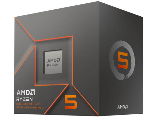 Procesador AMD Ryzen 5 8500G de Octava Generación, 
3.5 GHz (hasta 5.0 GHz), 
Con Gráficos AMD Radeon 740M y Con Disipador, 
Socket AM5, 
Caché 16MB, Six-Core, 65W.