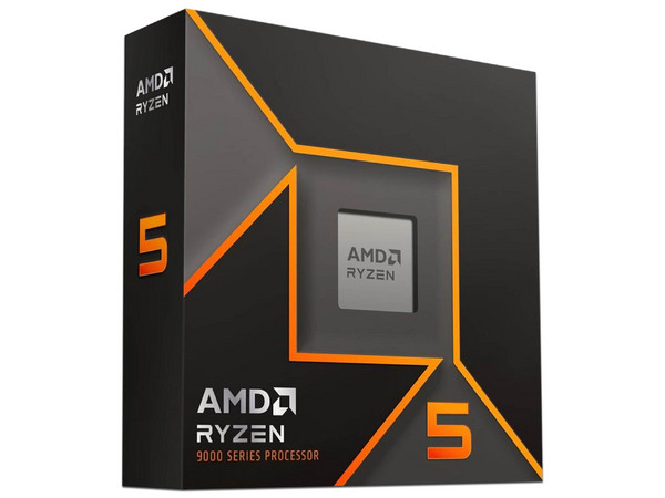 Procesador AMD Ryzen 5 9600X de Novena Generación, 
3.9 GHz (hasta 5.4 GHz), 
Con Gráficos AMD Radeon Graphics y sin Disipador, 
Socket AM5, 
Caché 38MB, Six-Core, Zen 5, 65W.
