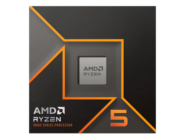 Procesador AMD Ryzen 5 9600X de Novena Generación, 
3.9 GHz (hasta 5.4 GHz), 
Con Gráficos AMD Radeon Graphics y sin Disipador, 
Socket AM5, 
Caché 38MB, Six-Core, Zen 5, 65W.