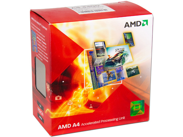 Procesador (APU) AMD A4-3300 a 2.5GHz con Gráficos Radeon HD 6410D, Caché 1MB, Socket FM1, Dual-Core, 65W.