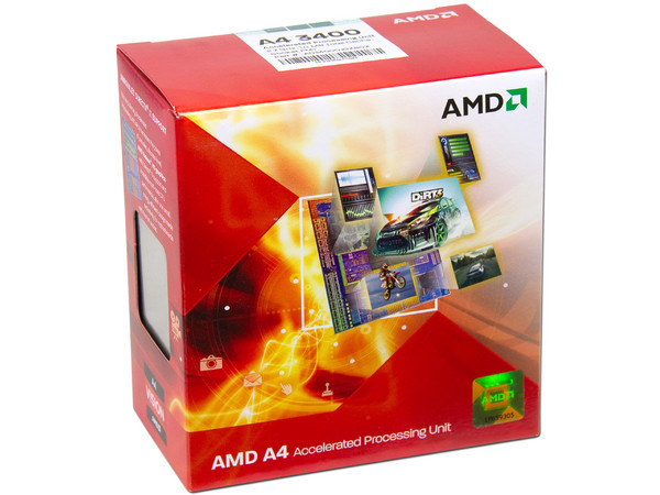 Procesador (APU) AMD A4-3400 a 2.7GHz con Gráficos Radeon HD 6410D, Caché 1MB, Socket FM1, Dual-Core, 65W.