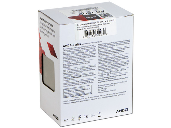 Procesador (APU) AMD A8-7600 a 3.1 GHz con Gráficos Radeon R7, Caché 4MB, Socket FM2+, Quad-Core.