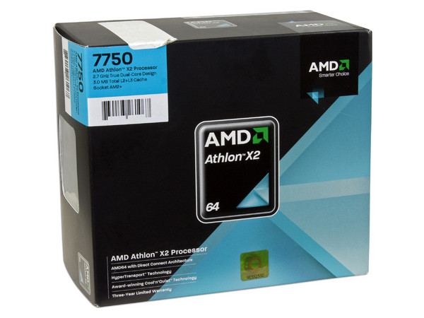 Procesador AMD Athlon 64 X2 7750 a 2.7GHz, Cache L3 2MB, Dual Core, Socket AM2+.