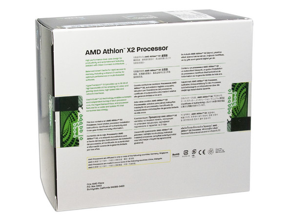 Procesador AMD Athlon 64 X2 7850, Black Edition a 2.8GHz, Cache L3 2MB, Dual Core, Socket AM2+.