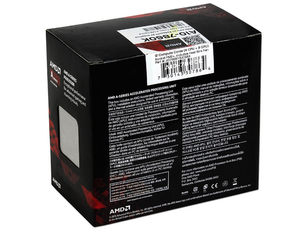 Procesador (APU) AMD A10-7860K Black Edition a 3.6 GHz con Gráficos Radeon R7, Socket FM2+, Quad-Core, 65W.