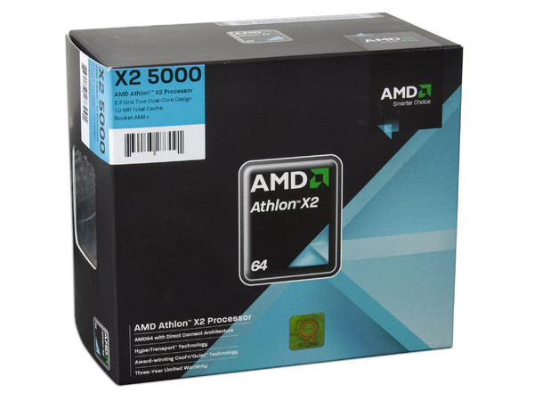 Procesador AMD Athlon X2 5000+, Dual Core a 2.2GHz, Cache L2 2x512KB, Socket AM2+