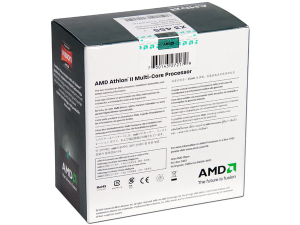 Procesador AMD Athlon II X3 455, 3.3GHz, Cache L2 3x512KB, Socket AM3, Triple-Core, 95W. 