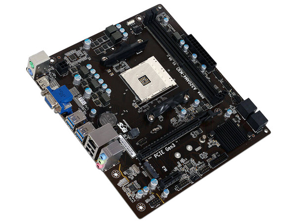 Procesador (APU) AMD A6 9500 de Séptima Generación, 3.5 GHz (hasta 3.8 GHz) con Gráficos Radeon R5, Socket AM4, Dual-Core, 65W. Incluye Tarjeta Madre ECS A320.