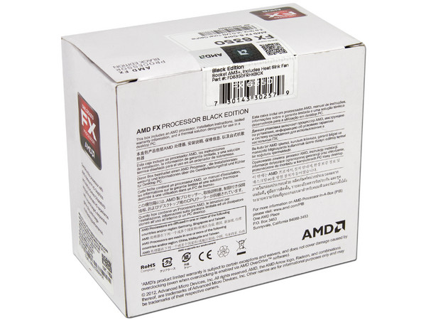 Procesador AMD FX-6350 Black Edition, 3.9GHz, Socket AM3+, Six-Core, 125W.