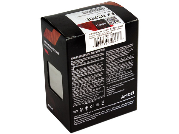 Procesador AMD FX-8320E Black Edition, 3.2 GHz, Socket AM3+, Eight-Core, 95W.