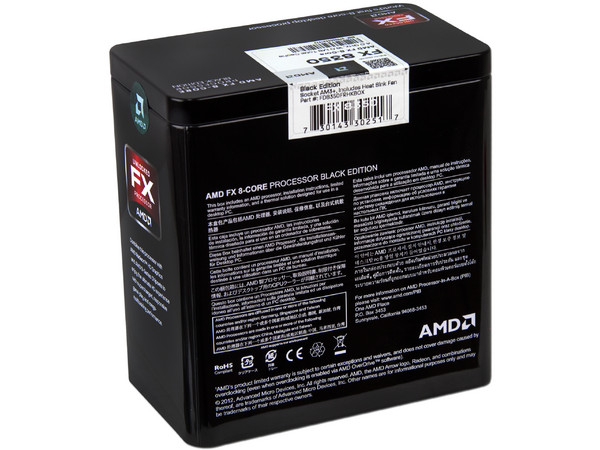 Procesador AMD FX-8350 Black Edition, 4.0 GHz, Socket AM3+, Eight-Core, 125W. Incluye dos juegos descargables Total War: Warhammer y Ashes of the Singularity: Escalation.