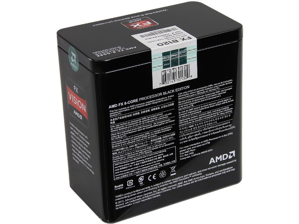 Procesador AMD FX-8120 Black Edition, 3.1GHz, Socket AM3+, Eight-Core, 125W.