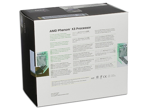 Procesador AMD Phenom X3 8450, 2.1GHz, Cache 3x512KB L2, 2MB L3, Socket AM2+, Tres Núcleos.