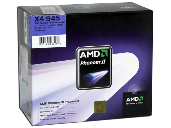 Procesador AMD Phenom II X4 945, 3.0GHz, Cache L2 4x512KB, L3 6MB, Socket AM3, Cuatro Núcleos, 95W.
