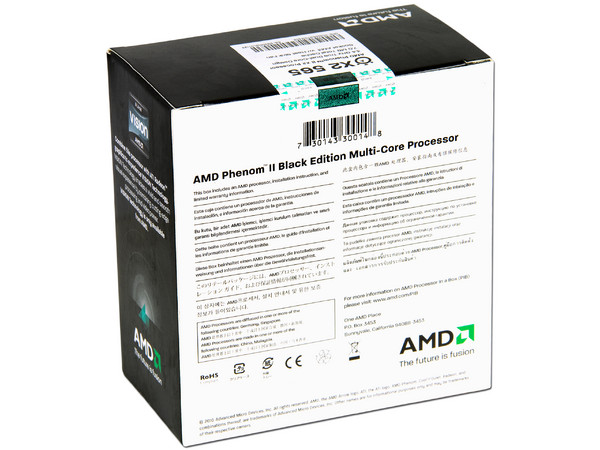 Procesador AMD Phenom II X2 565 Black Edition, 3.4GHz, Cache L2 2x512KB, L3 6MB, Socket AM3, Dual-Core, 80W.