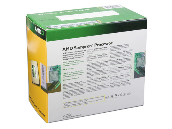 Procesador AMD Sempron LE-1250 a 2.2Ghz, L2 cache 512KB, Socket AM2, Bajo Consumo 45Watts.