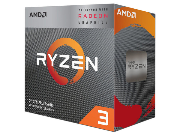 Procesador AMD Ryzen 3 3200G de Segunda Generación, 3.6 GHz (hasta 4.0 GHz) con gráficos Radeon Vega 8, Socket AM4, Quad-Core, 65W.