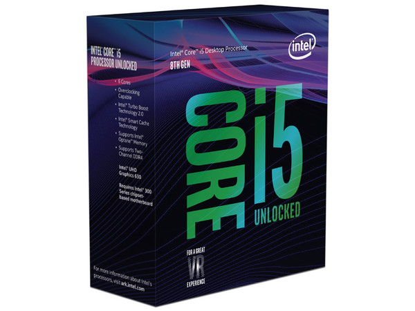 Procesador Intel Core i5-8600K de Octava Generación, 3.7 GHz (hasta 4.3 GHz) con Intel UHD Graphics 630, Socket 1151, Caché 9MB, Six-Core, 14nm.