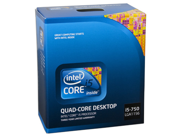 Procesador Intel Core i5 750 a 2.66 GHz, Socket 1156, L3 Cache 8MB, Quad-Core, 45nm