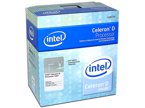 Procesador Intel Celeron D 336 a 2.80GHZ, Solo para Socket 775, BUS de 533MHz, 256KB en Cache L2, EM64T