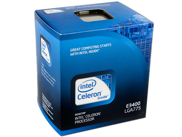 Procesador Intel Celeron E3400 (Dual Core) a 2.6 GHz, Socket 775, BUS de 800MHz, 1MB L2 Caché