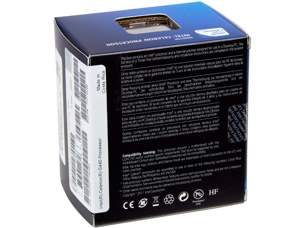 Procesador Intel Celeron G440 a 1.6 GHz con Intel HD Graphics, Socket 1155, L3 Cache 1MB