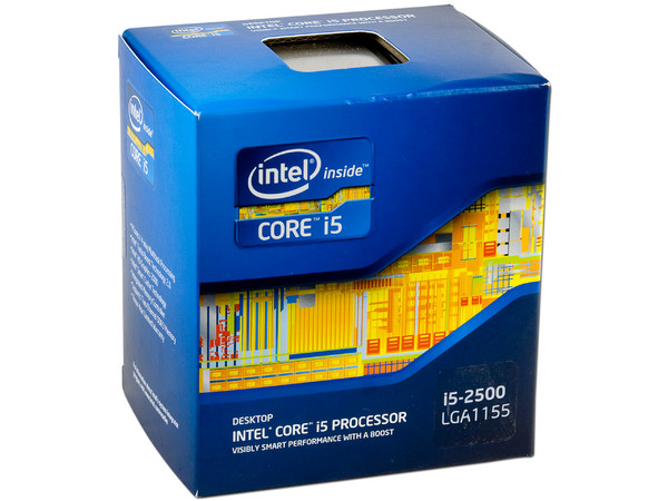 Procesador Intel Core i5 2500 a 3.3 GHz (3.7GHz Turbo Boost) con Intel HD Graphics 2000, Socket 1155, L3 Cache 6MB, Quad-Core, 32nm