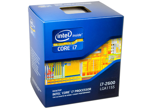 Procesador Intel Core i7 2600 a 3.4 GHz (3.8GHz Turbo Boost) con Intel HD Graphics 2000, Socket 1155, L3 Caché 8MB, Quad-Core, 32nm