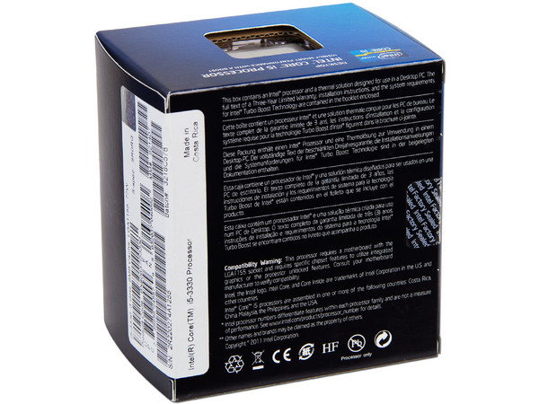 Procesador Intel Core i5-3330 de Tercera Generación, 3.0 GHz (hasta 3.20 GHz) con Intel HD Graphics 2500, Socket 1155, L3 Caché 6 MB, Quad-Core, 22nm.
