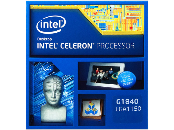 Procesador Intel Celeron G1840 a 2.80 GHz con Intel HD Graphics, Socket 1150, Caché 2 MB, Dual-Core, 22nm.