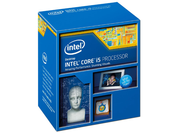 Procesador Intel Core i5-4590 de Cuarta Generación, 3.3 GHz (hasta 3.7 GHz) con Intel HD Graphics 4600, Socket 1150, Caché 6 MB, Quad-Core, 22nm.