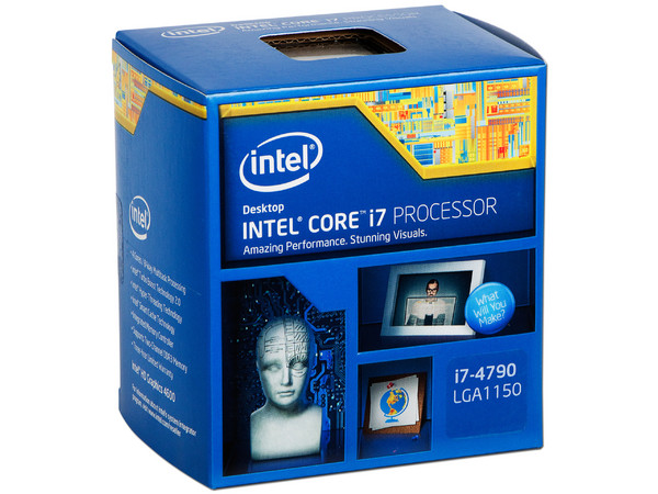 Procesador Intel Core i7-4790 de Cuarta Generación, 3.6 GHz (hasta 4.0 GHz)con Intel HD Graphics 4600, Socket 1150, L3 Caché 8 MB, Quad-Core, 22nm.