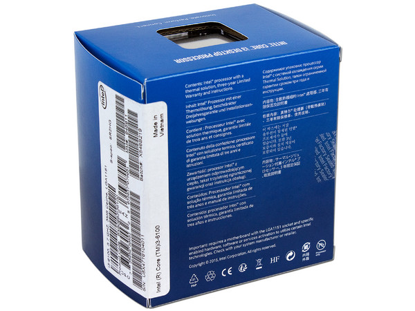 Procesador Intel Core i3-6100 de Sexta Generación, 3.7 GHz con Intel HD Graphics 530, Socket 1151, L3 Caché 3 MB, Dual-Core, 14nm.