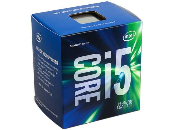 Procesador Intel Core i5-6500 de Sexta Generación, 3.2 GHz (hasta 3.6 GHz) con Intel HD Graphics 530, Socket 1151, L3 Caché 6 MB, Quad-Core, 14nm.