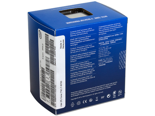 Procesador Intel Core i7-6700 de Sexta Generación, 3.4 GHz con Intel HD Graphics 530, Socket 1151, L3 Caché 8 MB, Quad-Core, 14nm.