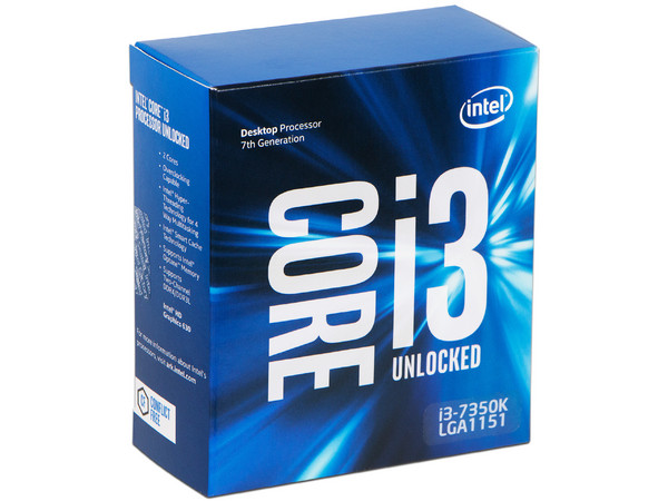 Procesador Intel Core i3-7350K de Séptima Generación, 4.2 GHz con Intel HD Graphics 630, Socket 1151, L3 Caché 4 MB, Dual-Core, 14nm. Incluye audífonos tipo diadema.