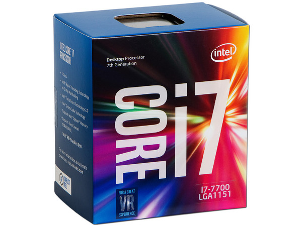 Procesador Intel Core i7-7700 de Séptima Generación, 3.6 GHz (hasta 4.2 GHz) con Intel HD Graphics 630, Socket 1151, L3 Caché 8 MB, Quad-Core, 14nm.