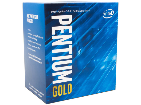 Procesador Intel Pentium G5600 de Octava Generación, 3.9 GHz con Intel UHD Graphics 610, Socket 1151, Caché 4 MB, Dual-Core, 14nm.