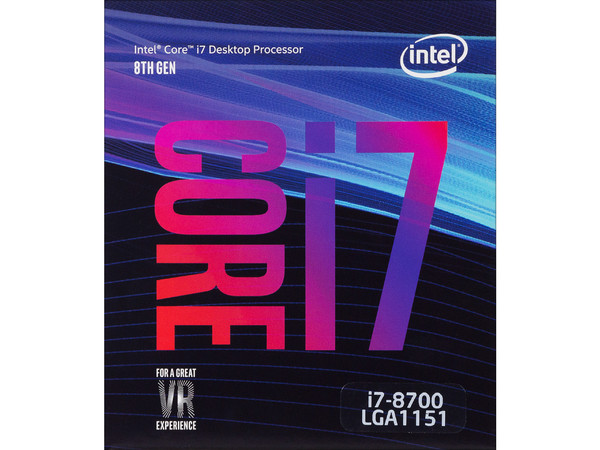 Procesador Intel Core i7-8700 de Octava Generación, 3.2 GHz (hasta 4.6 GHz) con Intel UHD Graphics 630, Socket 1151, Caché 12 MB, Six-Core, 14nm.