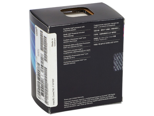 Intel Core i7-9700KF processor (12M cache, tot 4,90 GHz