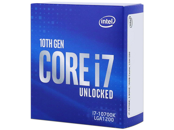 Procesador Intel Core i7-10700K de Décima Generación, 3.8 GHz (hasta 5.1 GHz) con Intel UHD Graphics 630, Socket 1200, Caché 16 MB, Octa-Core, 14nm, No incluye disipador.