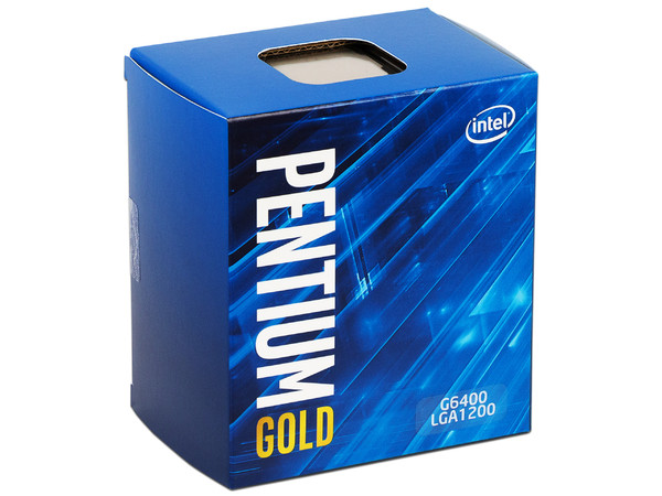 Procesador Intel Pentium G6400 de Décima Generación, 
4.0 GHz, 
Con Gráficos UHD Graphics 610 y Con Disipador, 
Socket 1200, 
Caché 4MB, Dual-Core, 14nm.