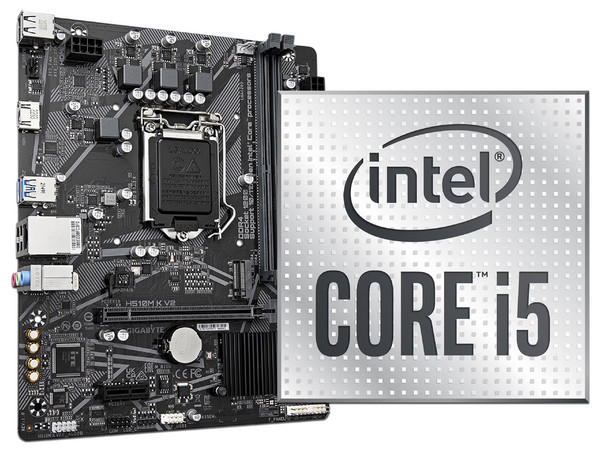 Procesador Intel Core i5 10400T de Décima Generación, 
2.9 GHz (hasta 3.6 GHz), 
Con Gráficos UHD Graphics 630, Socket 1200, 
Caché 12 MB, Six-Core, 14nm, Sin Disipador, Instalado en  Tarjeta Madre H510M K V2.