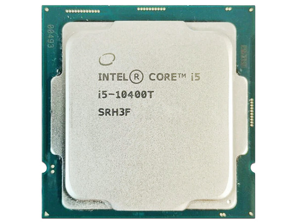 Procesador Intel Core i5 10400T de Décima Generación, 2.9 GHz (hasta 3.6 GHz), Con Gráficos UHD Graphics 630, Socket 1200, Caché 12 MB, Six-Core, 14nm, Sin Disipador, Sin Caja.