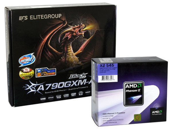Súper Combo PCEL, Tarjeta Madre ECS A790GXM-A y Procesador AMD Phenom II X2 545