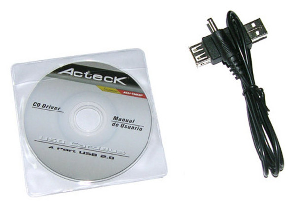 Tarjeta Acteck PCMCIA, con 4 Puertos USB 2.0