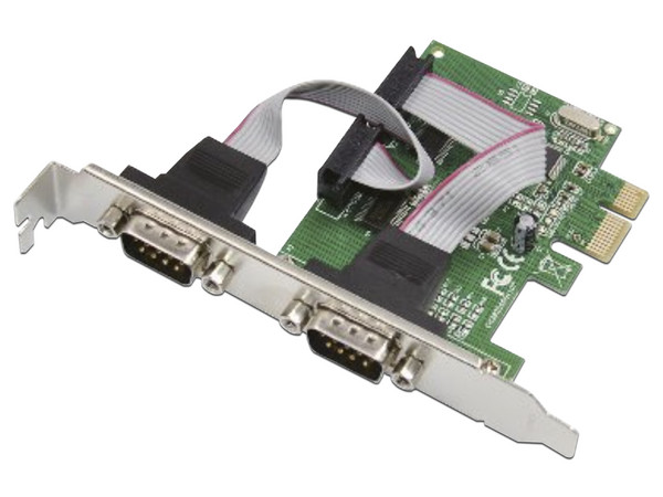 Tarjeta Serial DB9 BRobotix PCI Express de 2 Puertos.